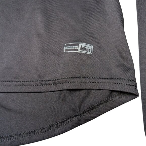 REI Womens Top Medium Black Long Sleeve Lightweight Performance Shirt - Picture 3 of 6